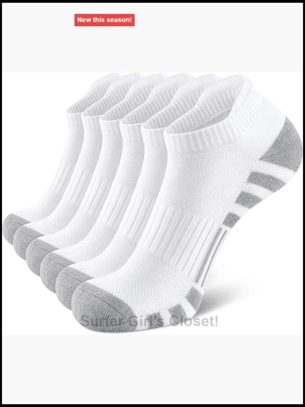 Athletic Running Ankle Cotton Socks - Breathable, Non-Slip, Arch Support